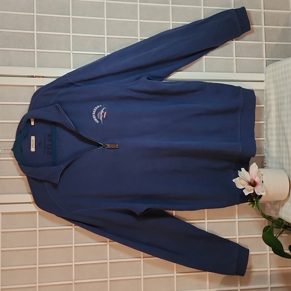 Tommy Bahama Relax Blue Mens Pullover Size XL